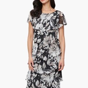 SLNY Women's Tiered Midi Dress - Sz. 14P (worn only once)